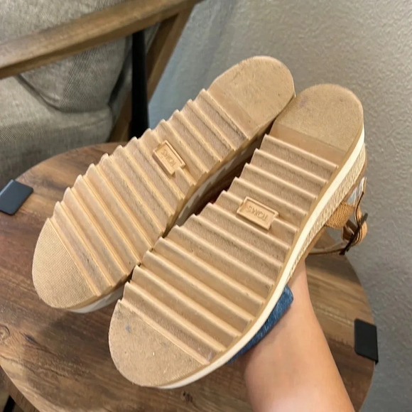 Toms Denim Blue Tie Dye Espadrille Size 7.5 - Picture 5 of 10